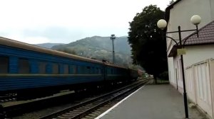 Прибытие поезда Рахов - Ивано-Франковск