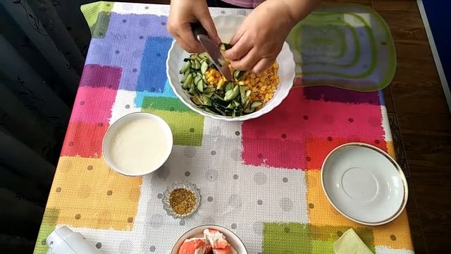 Постный салат с постным майонезом?