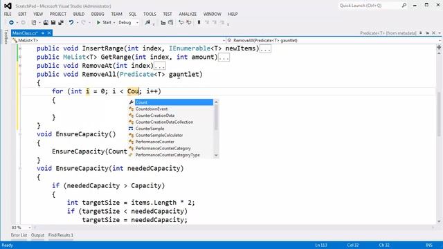C# List RemoveAll() смотреть онлайн