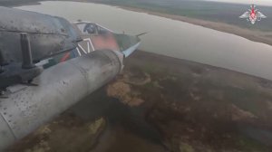 Боевая работа экипажей Су-25 на Южно-Донецком направлении