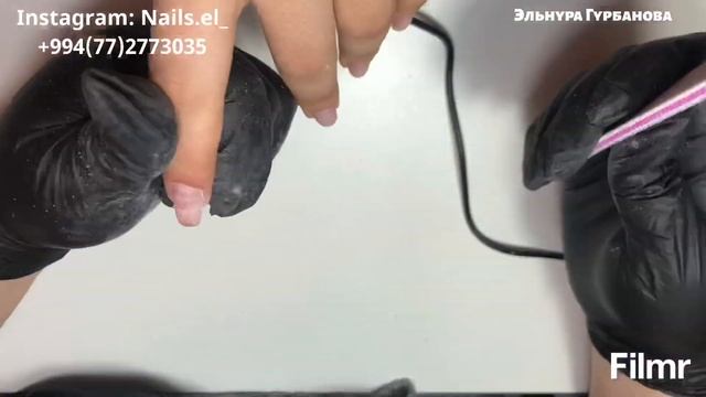 Покрытие гель лаком, ремонт и наращивание ногтей полигелем. Баку. Gellac(shellac)