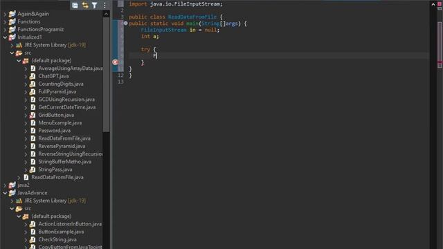 Read data from file in java #java #programming #coding #javaexample #fun