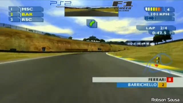 F1 Career Challenge [PS2] 2000 (Interlagos) Ferrari, Barrichello