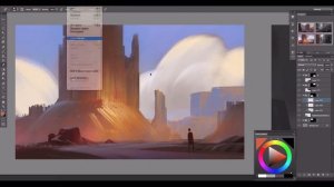 Greyscale to Colour Tutorial Digital Painting Landscape