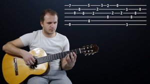 оч. Красивая мелодия. Разбор на ГИТАРЕ  с табами