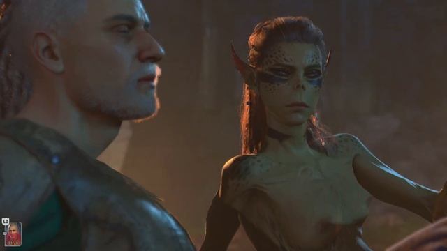Baldur's Gate 3 - Лаэзель. Постельная сцена.