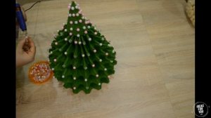 новогодняя ёлка из яичных кассет своими руками (DIY Christmas tree from egg cassettes)