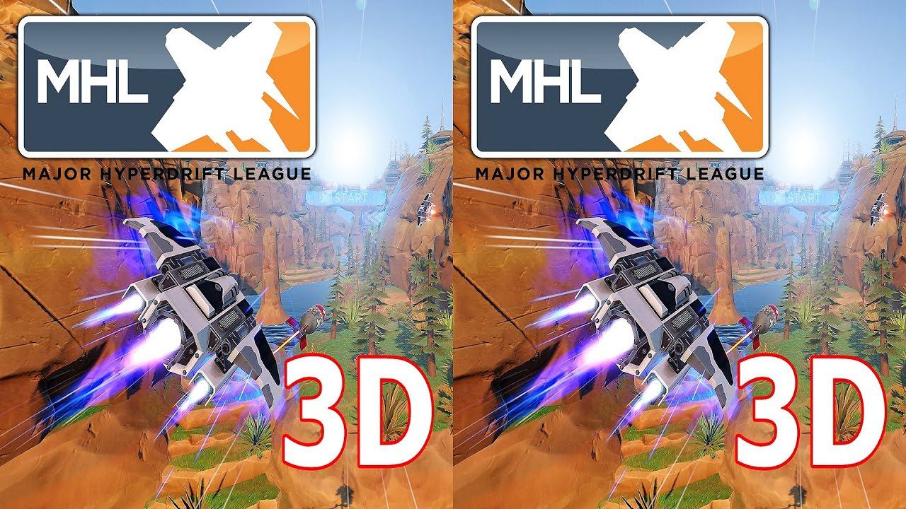 Major Hyperdrift League  3D video SBS VR box google cardboard