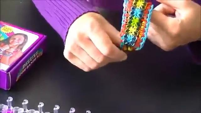 Обзорное видео набора для резинок Rainbow loom смотреть онлайн