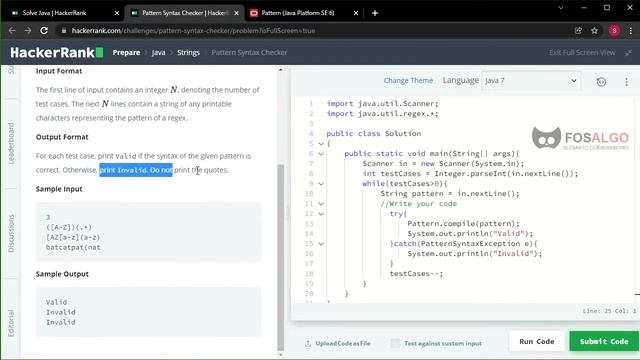 HR_Java20: Java Pattern Syntax Checker смотреть онлайн