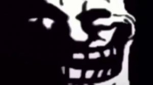 Троллфейс улыбается под музыку из амонг ас