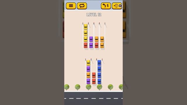 Sort Car Puzzle Level 12