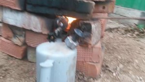 Кузнечный горн из паяльной лампы