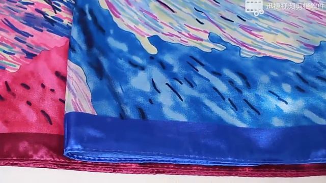 Шелковая шаль с рисунком, атласный квадратный шарф для волос, женский зимний лидер продаж