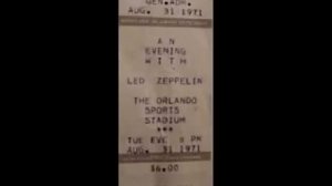 Stairway To Heaven - Led Zeppelin (live Orlando 1971-08-31)