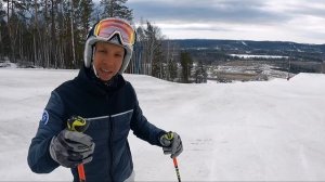 Горные лыжи обучение: одновременная перекантовка