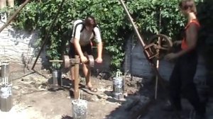 Забивание скважины.