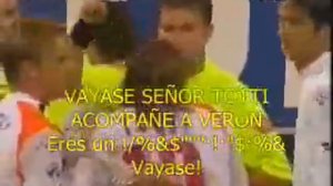 juan sebastian veron int vs franceco totti rom