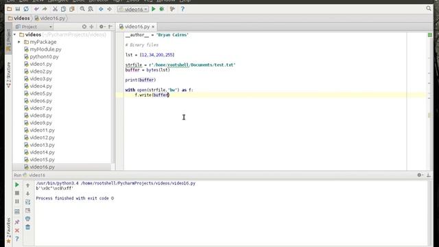 Python 16 - Binary Files