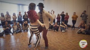 Edwin Ferreras and Dakota Romero Bachata Demo at Vancity International SBK Festival 2018