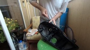 BMW X5 E70 Замена стекла фар, замена отражателей