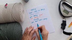 Простой способ рассчитать расход шнура или пряжи связанного изделия или мотива??