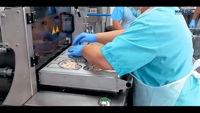 Упаковка готовой продукции, полуфабрикатов в пластиковые лотки путем герметичной запайки пленкой