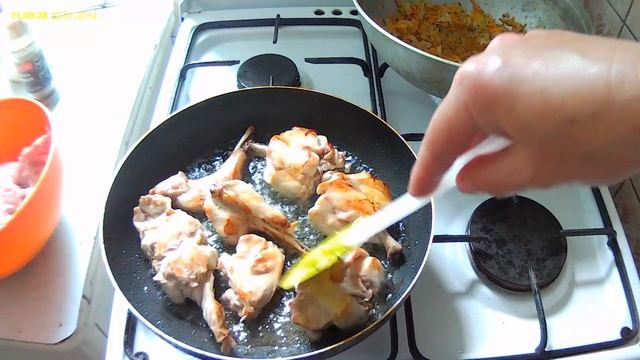 Кролик запеченный в сметане . Rabbit baked in sour cream . смотреть онлайн