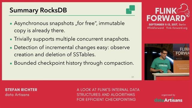 A look at Flink’s internal data structures & algorithms for efficient checkpointing - Stefan Richte смотреть онлайн