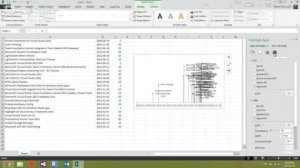 Creating a timeline in Excel 2013