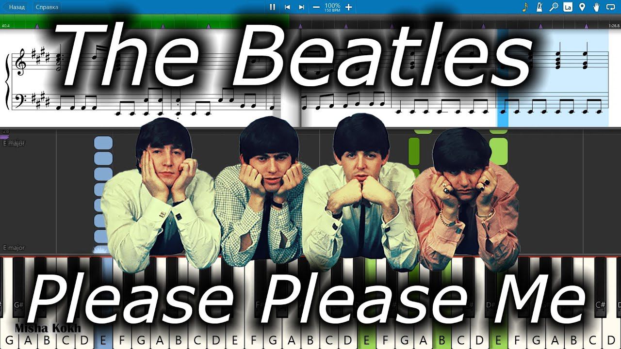 The Beatles - Please Please Me [Piano Tutorial | Sheets | MIDI] Synthesia