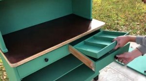 Перекраска ретро буфета. DIY Реставрация старой дачной мебели.