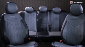 Установка универсальных чехлов Autoprofi Signature из экокожи / SGN-1505GF