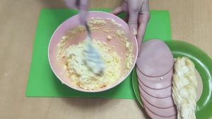 Рулетики из ветчины с очень вкусной начинкой!