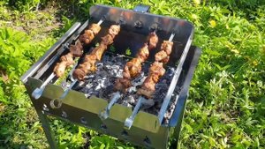 Шампуры самокруты 5 шампуров. Готовим вкусный шашлык прожаренный со всех сторон