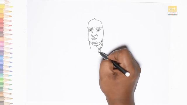 Sir Isaac Newton drawing easy  How to draw Newton drawing step by step  Outline drawings  arts