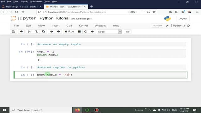 Empty & Nested Tuples | Python 4 You | Lecture 123