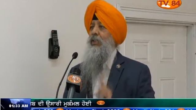 Dr.Amarjit Singh Addressing Sangat At Sikh Center Of Virginia, Manassas