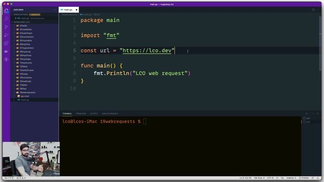 Handling web request in golang смотреть онлайн