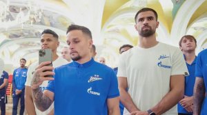 Футболисты «Зенита» посетили храм Святого Саввы в Белграде