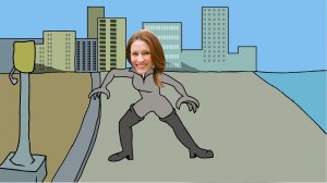 Мультиклип "Супер девушка" поздравление с днем рождения