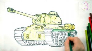Раскраски для детей про Танк. Юным защитникам отечества!