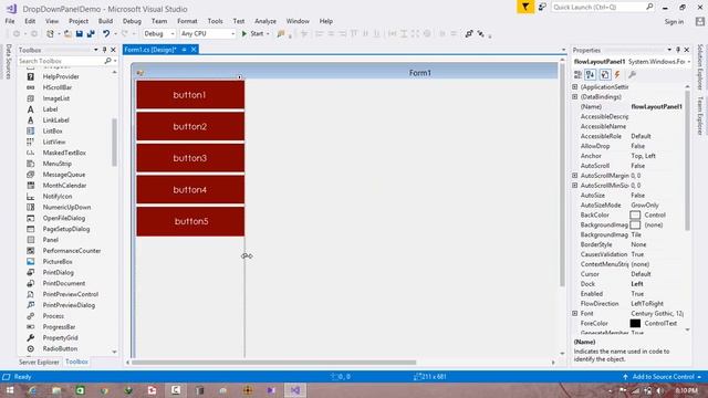 C# - DropDown Panel in Windows Form Application C# смотреть онлайн