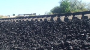 Длиннопламенный уголь на складе в Нижнегорском