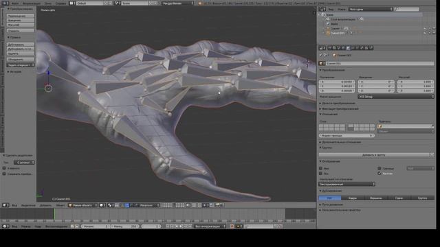 анимация персонажей в Blender