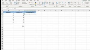 Discrete Probability Distribution Using Excel 2016