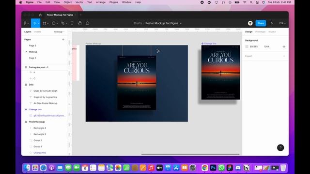 Poster Mockup for Figma | Free Mockup | Beginner Tutorial смотреть онлайн