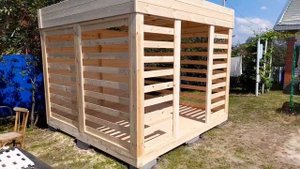 Беседка в стиле "Лофт" 3×3м