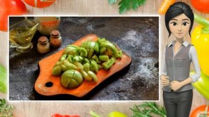 Баклажаны с зелеными помидорами на зиму