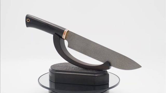 Нож Шеф-повар № 3, клинок из тигельного булата, рукоять мореный граб смотреть онлайн